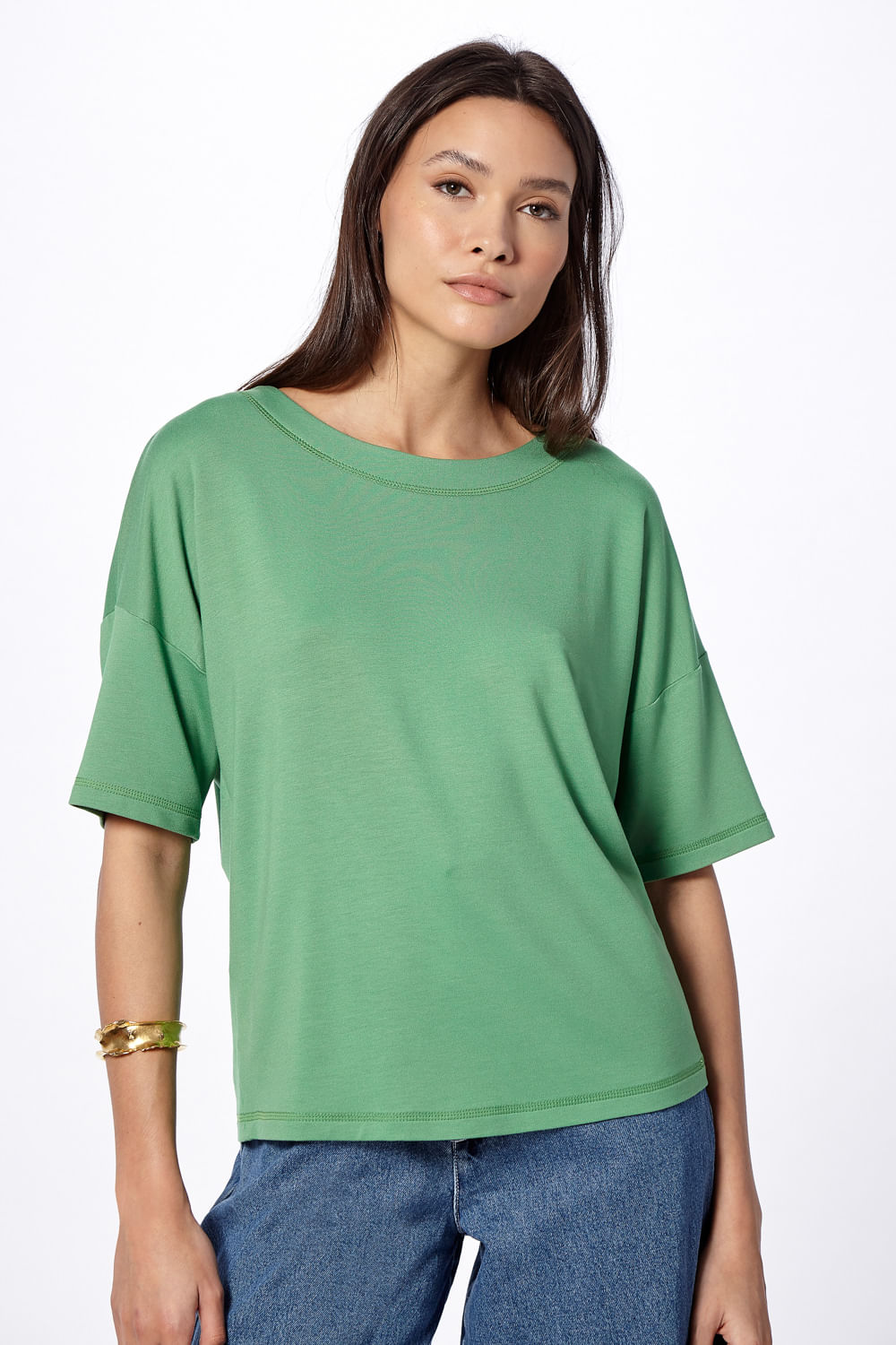 Blusa nity verde bandeira - lucidez