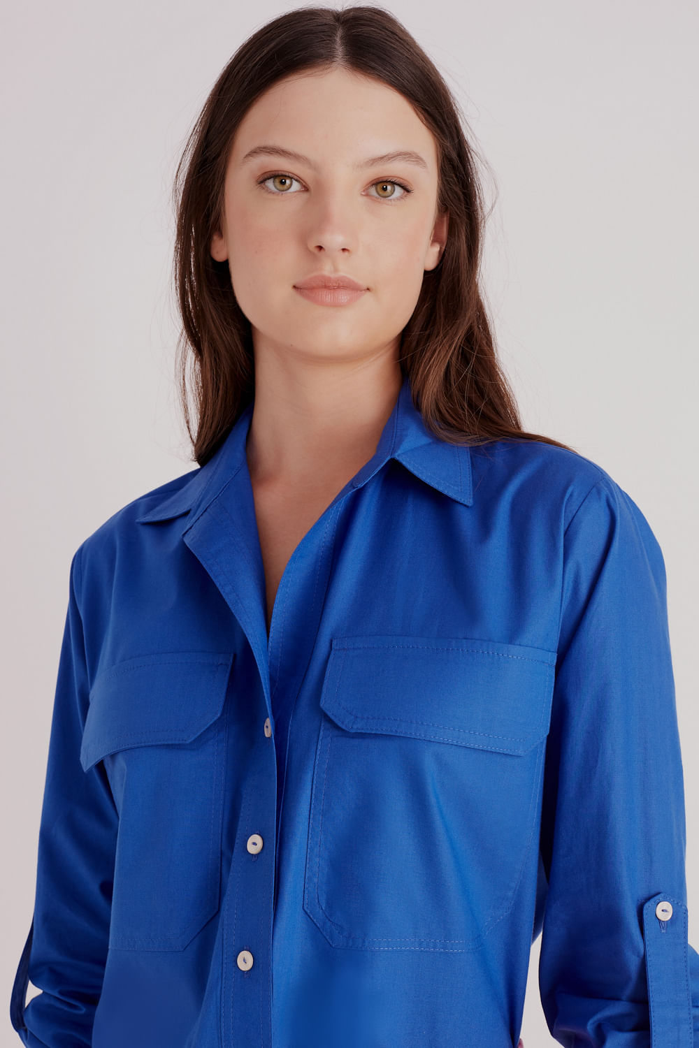 camisa azul oceano