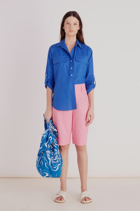 camisa azul oceano